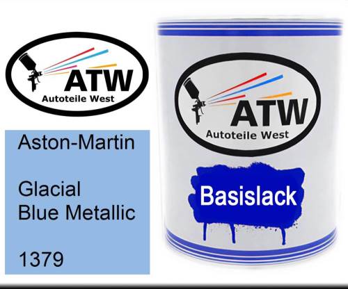 Aston-Martin, Glacial Blue Metallic, 1379: 1L Lackdose, von ATW Autoteile West.